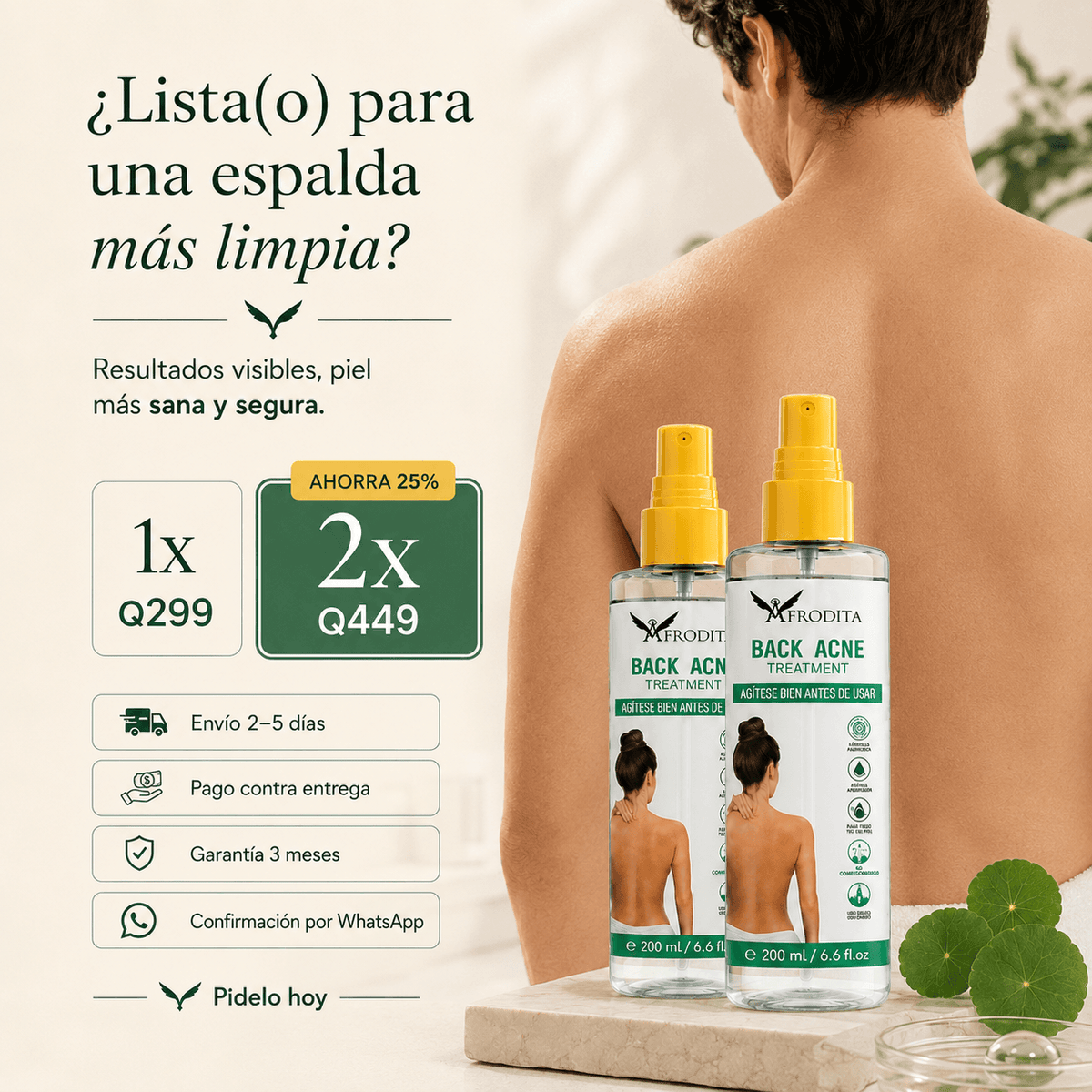 Back Acne Treatment™ — Spray para Acné de Espalda 🫧