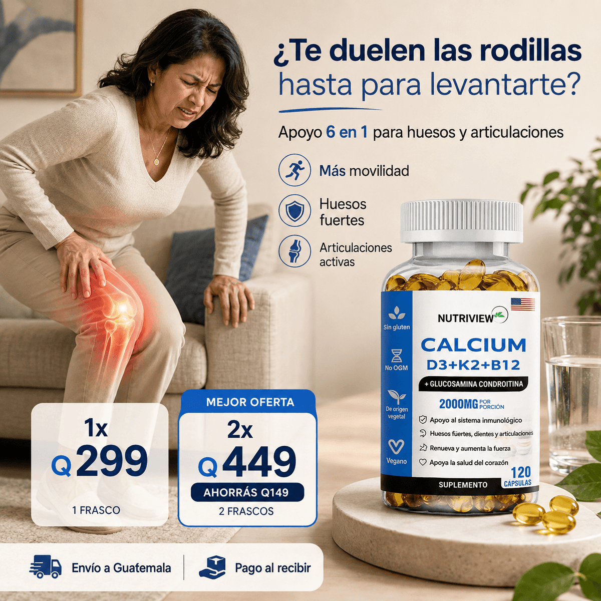 CalciMove 6X™ 🦴 — Soporte Integral para Huesos y Articulaciones