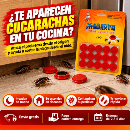 🪳 Cápsulas Mata Cucarachas™ 🏠