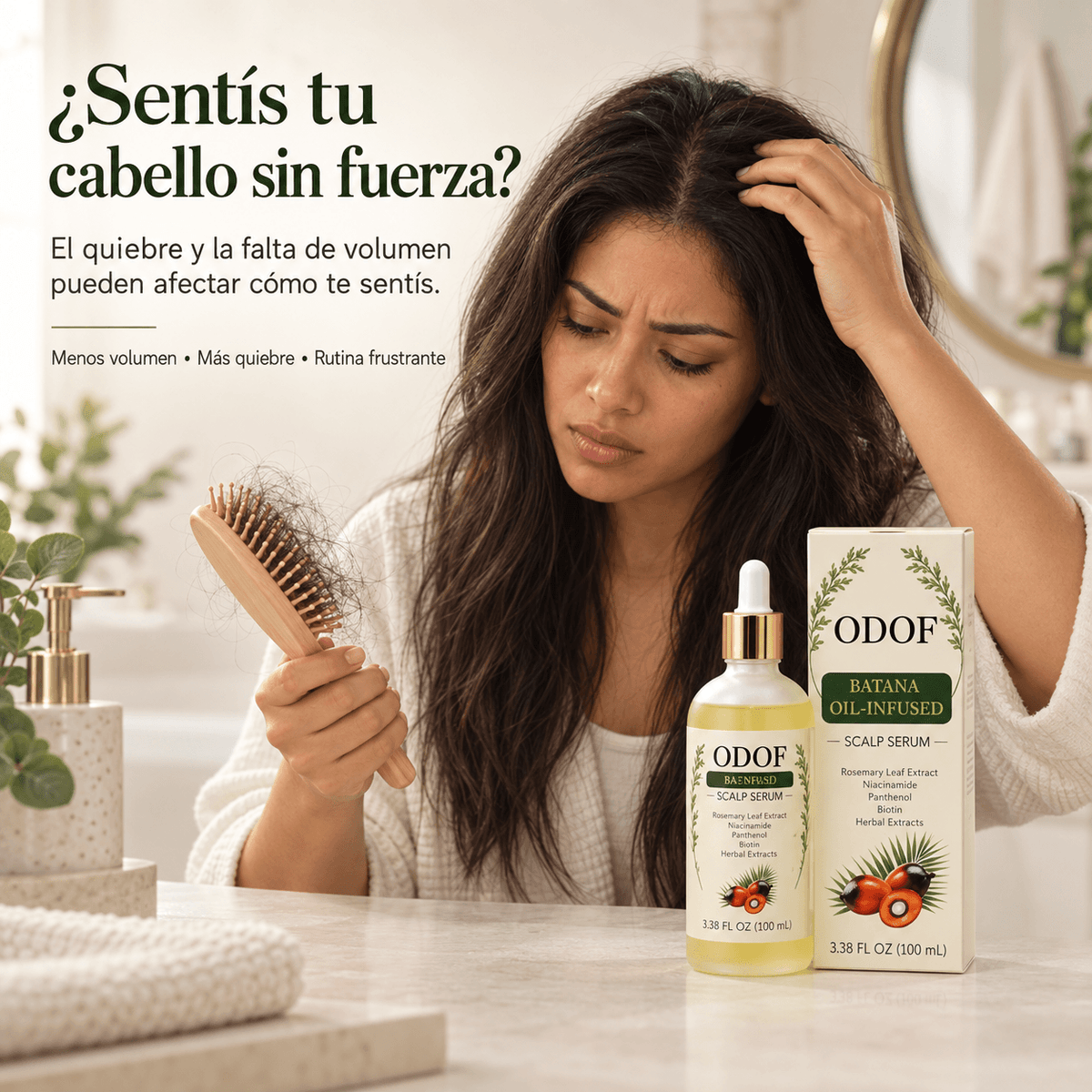 🌿 BatanaGlow™ – Sérum ligero para cuidado capilar ✨