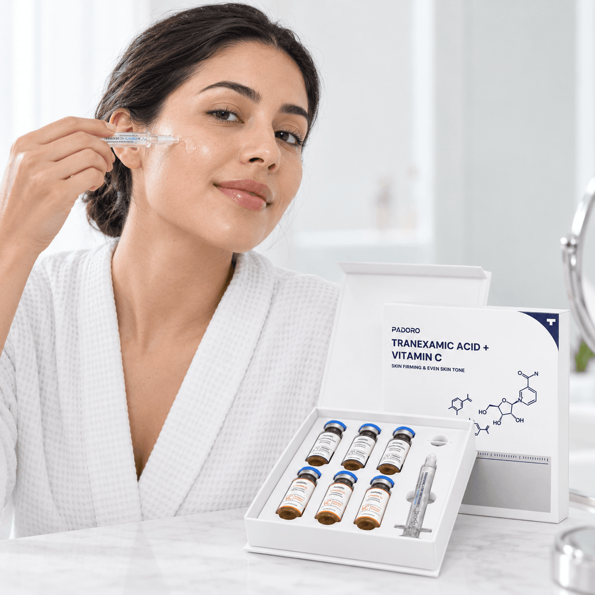 ✨ PadoBright™ – Kit facial para tono uniforme 💙