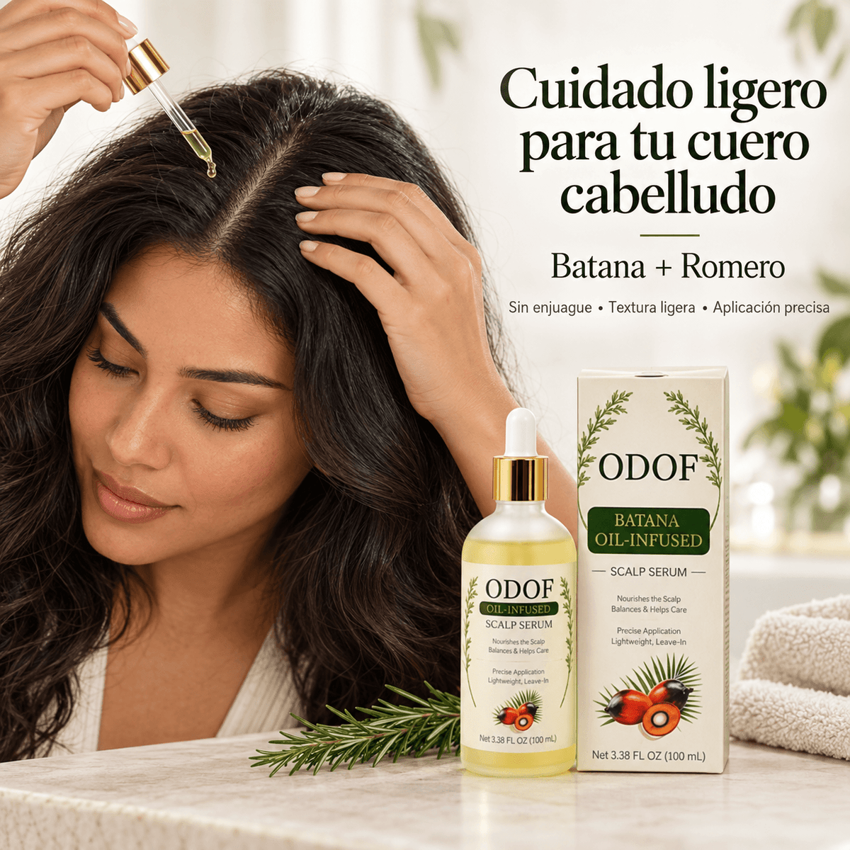 🌿 BatanaGlow™ – Sérum ligero para cuidado capilar ✨