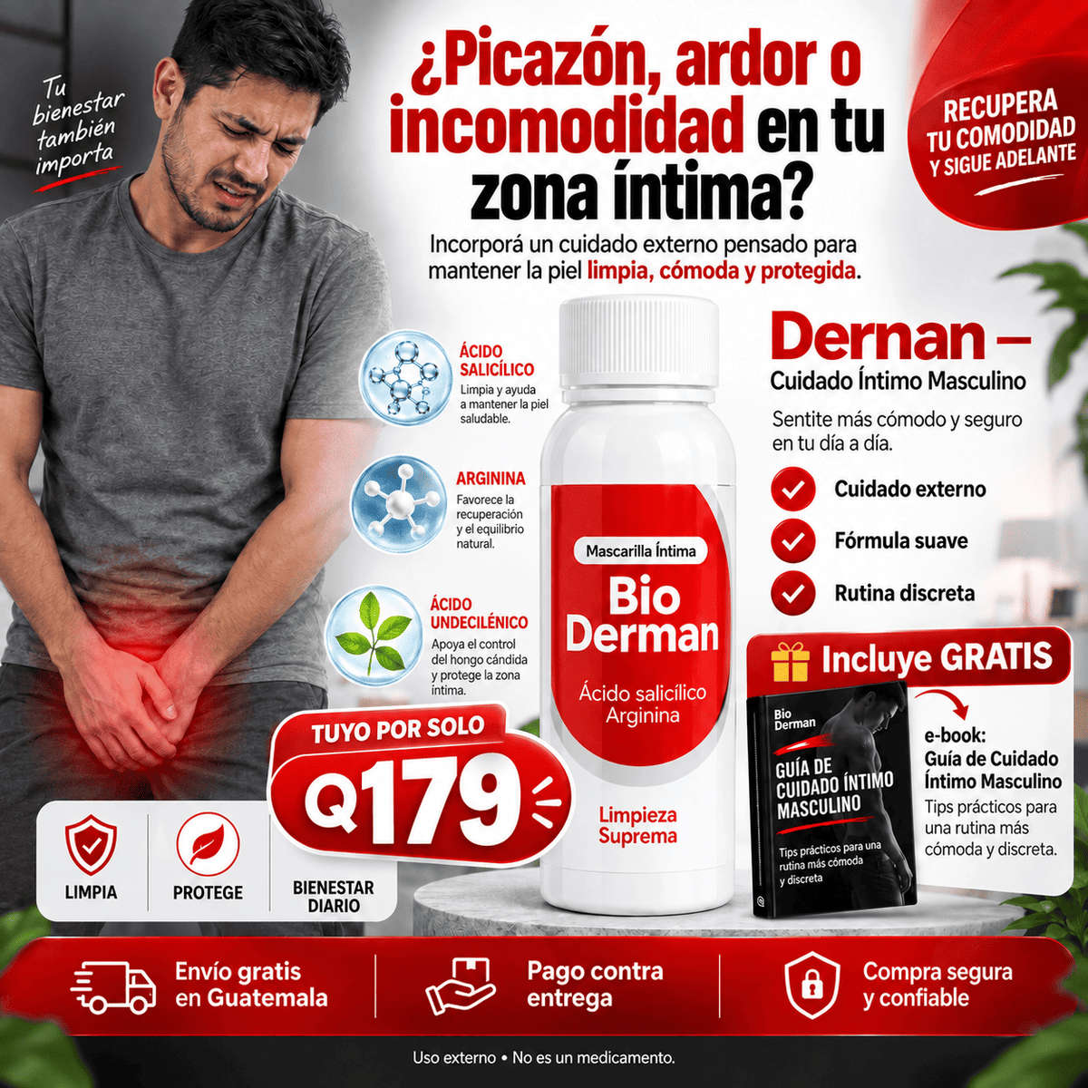 Derman™ Cuidado Íntimo Masculino