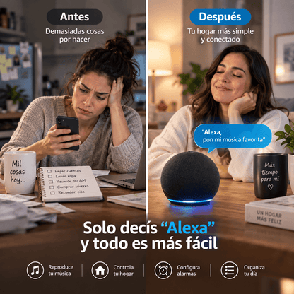 🤖 Alexa Echo Dot 5ª Gen + Mini Cámara GRATIS