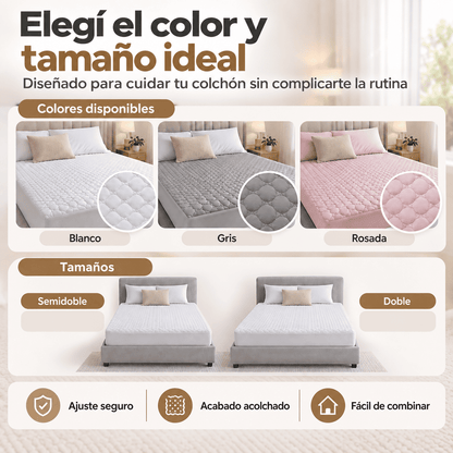LuxuryProtect™ Protector de Colchón Acolchado